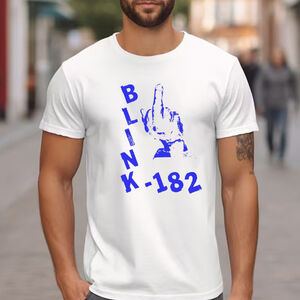Middle Finger Blink182 Unisex Tshirt Gift For Fan